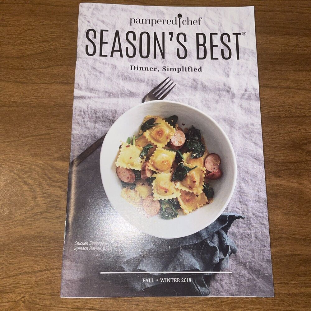 Pampered Chef Season's Best Fall/Winter Cook Book 2018-Dinner Simplified